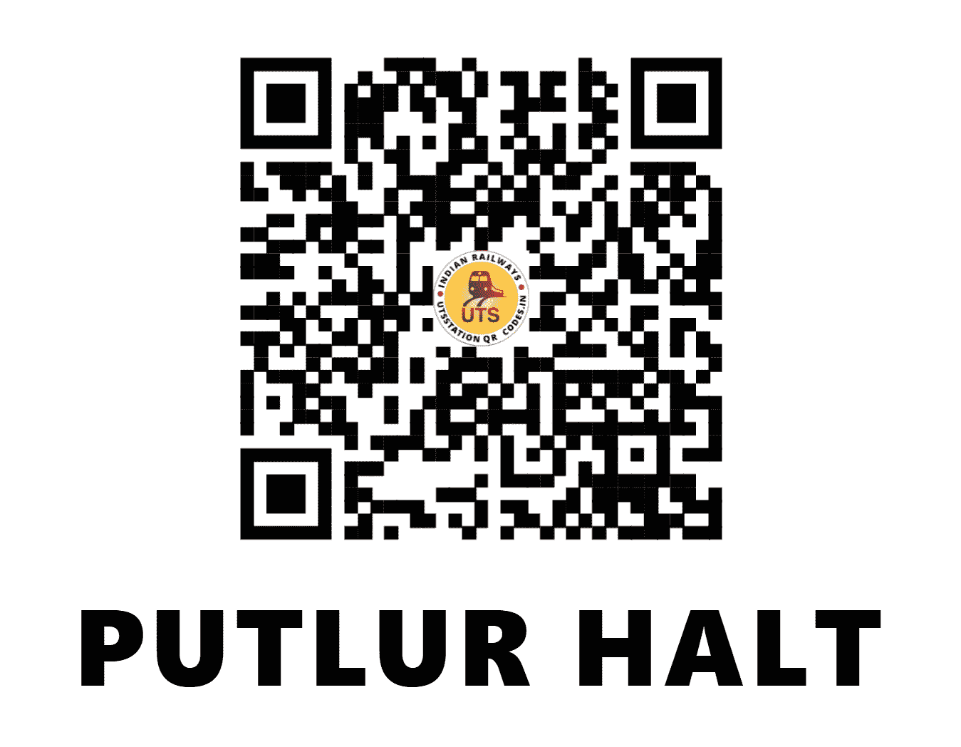 UTS QR Code for PUTLUR HALT - PTLR - SR (TAMIL NADU)